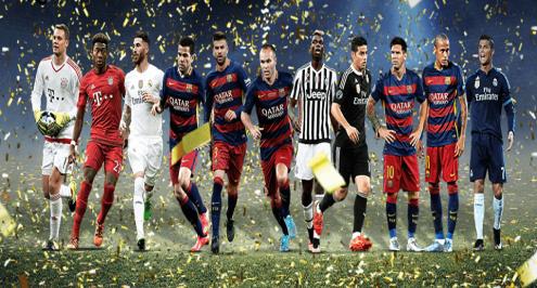 5 لاعبين من برشلونة و3 مدريدين ضمن فريق العام في استطلاع اليويفا